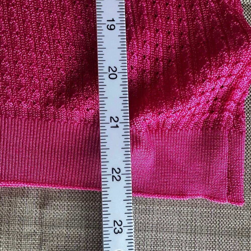 Free People Medium NWT Pink Shear Lightweight H2O Crewneck Long Sleeve Sweater - Picture 6 of 7